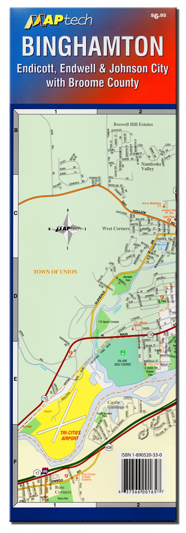 Different Map of Eastern New York State